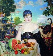 Boris Kustodiev The Merchant Wife oil painting artist